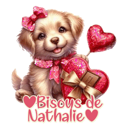 bisous_Nathalie_chien_rose_coeur